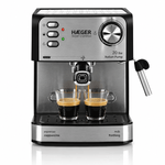 Electronice si Electrocasnice - Electrocasnice bucatarie - Preparare bauturi - Espressoare - Espressor de cafea HAEGER SUPER ESPRESSO, Presiune 20 bar (pompa ULKA Italia), Cafea macinata si capsule, 1.6L - Infinity.ro