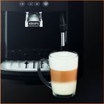 Electronice si Electrocasnice - Electrocasnice bucatarie - Preparare bauturi - Espressoare - Espressor automat Krups Happy Arabica EA817010, ecran LCD, 15 bari, rezervor boabe 260g, rezervor apa 1.7L, rasnita 3 - Infinity.ro