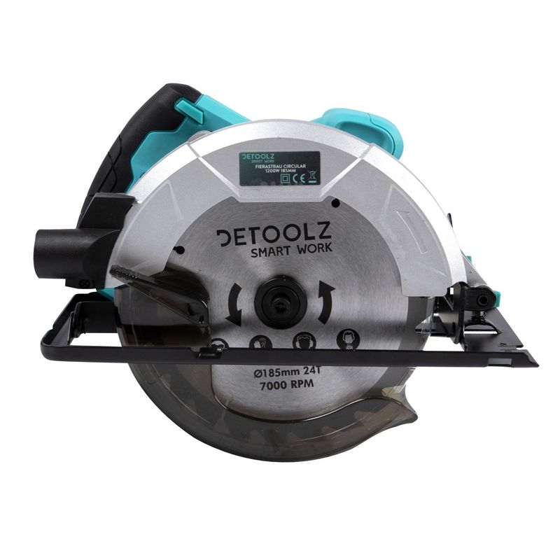 Casa si Gradina - Constructii - Scule electrice si accesorii - Fierastraie electrice - Fierastrau circular 1200W 185mm, Fierastrau - 1 buc, Disc 24t - 1 buc - Infinity.ro