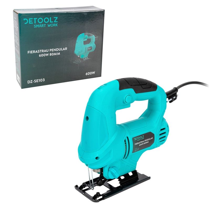 Casa si Gradina - Constructii - Scule electrice si accesorii - Fierastraie electrice - Fierastrau pendular 600W 80mm, Model compact si usor pentru o manevrabilitate ridicata - Infinity.ro