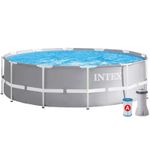Casa si Gradina - Gradina si terasa - Piscine si accesorii - Piscine - Piscina cadru metalic Intex Prisma Frame, 366x76 cm, 6.500 litri, cu pompa de filtrare - Infinity.ro