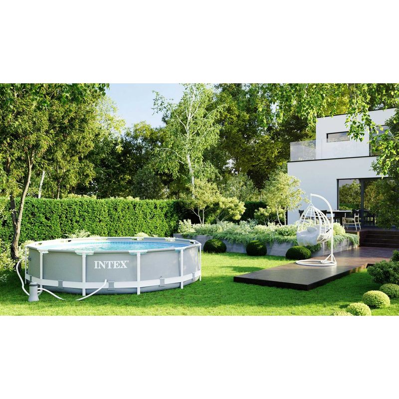 Casa si Gradina - Gradina si terasa - Piscine si accesorii - Piscine - Piscina cadru metalic Intex Prisma Frame, 366x76 cm, 6.500 litri, cu pompa de filtrare - Infinity.ro