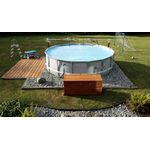 Casa si Gradina - Gradina si terasa - Piscine si accesorii - Piscine - Piscina cadru metalic Intex Prism Frame, 366x99cm, 9.000 litri, cu pompa de filtrare si scara - Infinity.ro