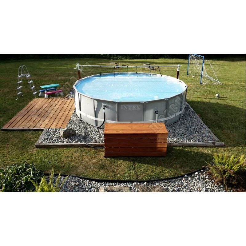 Casa si Gradina - Gradina si terasa - Piscine si accesorii - Piscine - Piscina cadru metalic Intex Prism Frame, 366x99cm, 9.000 litri, cu pompa de filtrare si scara - Infinity.ro