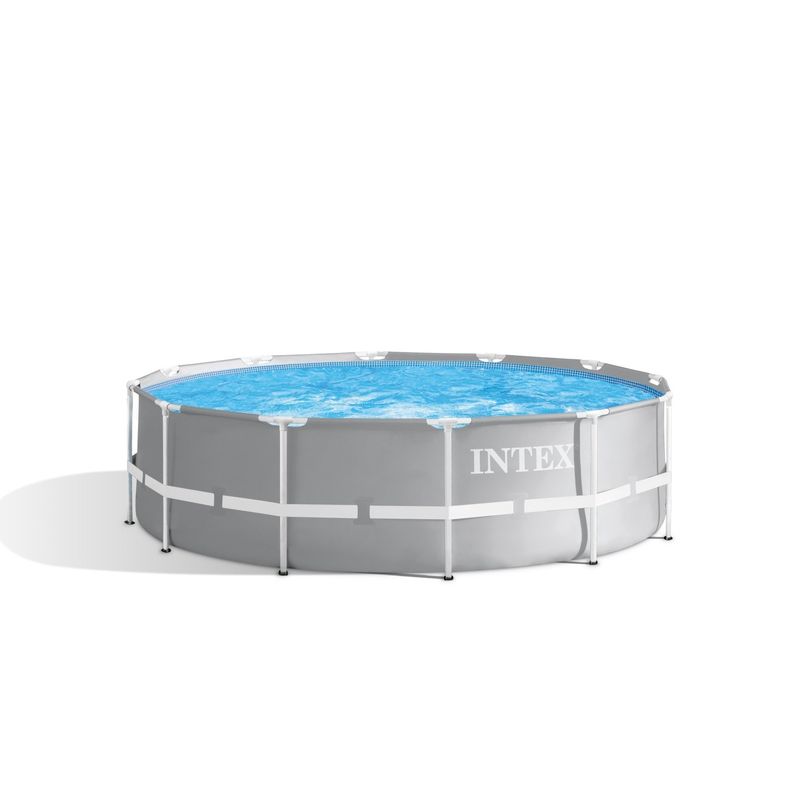 Casa si Gradina - Gradina si terasa - Piscine si accesorii - Piscine - Piscina cadru metalic Intex Prism Frame, 366x99cm, 9.000 litri, cu pompa de filtrare si scara - Infinity.ro