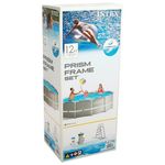 Casa si Gradina - Gradina si terasa - Piscine si accesorii - Piscine - Piscina cadru metalic Intex Prism Frame, 366x99cm, 9.000 litri, cu pompa de filtrare si scara - Infinity.ro