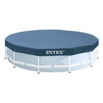 Casa si Gradina - Gradina si terasa - Piscine si accesorii - Piscine - Prelata rotunda pentru piscina Intex 28031, D366xH25 cm, PVC, bleumarin - Infinity.ro
