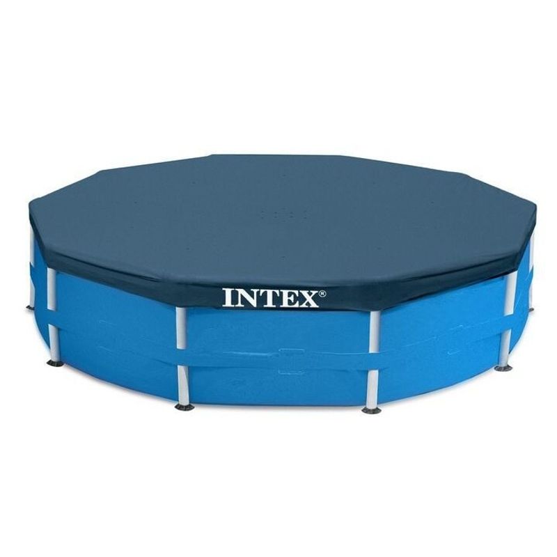 Casa si Gradina - Gradina si terasa - Piscine si accesorii - Piscine - Prelata rotunda pentru piscina Intex 28031, D366xH25 cm, PVC, bleumarin - Infinity.ro