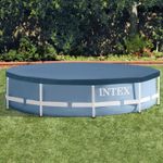 Casa si Gradina - Gradina si terasa - Piscine si accesorii - Piscine - Prelata rotunda pentru piscina Intex 28031, D366xH25 cm, PVC, bleumarin - Infinity.ro