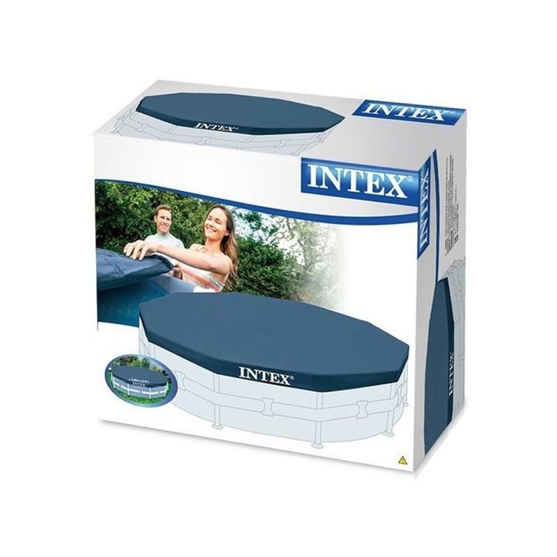 Casa si Gradina - Gradina si terasa - Piscine si accesorii - Piscine - Prelata rotunda pentru piscina Intex 28031, D366xH25 cm, PVC, bleumarin - Infinity.ro