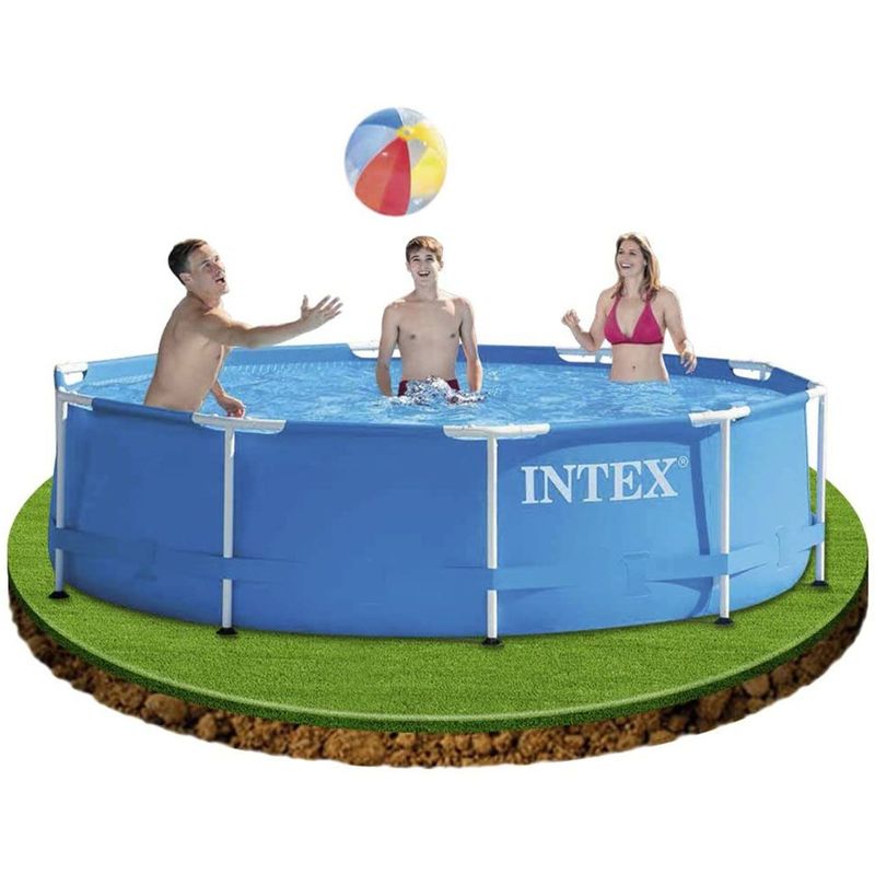 Casa si Gradina - Gradina si terasa - Piscine si accesorii - Piscine - Piscina cadru metalic Intex, 305x76 cm, 4500 litri, rotunda - Infinity.ro