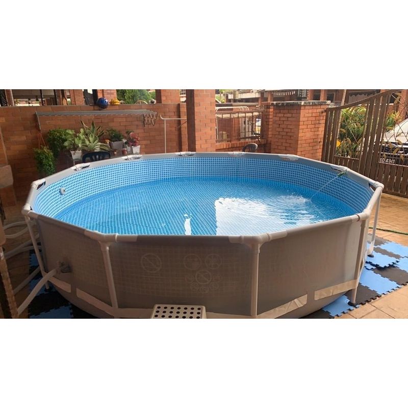 Casa si Gradina - Gradina si terasa - Piscine si accesorii - Piscine - Piscina cadru metalic Intex Prism Frame 26702NP, 305x76 cm, 4.500 litri, cu pompa de filtrare - Infinity.ro
