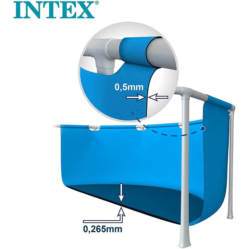 Casa si Gradina - Gradina si terasa - Piscine si accesorii - Piscine - Piscina rotunda cu cadru metalic Beachside Metal Frame Intex 28208NP, 305x76 cm, cu pompa filtrare - Infinity.ro