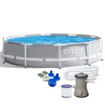 Casa si Gradina - Gradina si terasa - Piscine si accesorii - Piscine - Piscina cadru metalic Intex Prism Frame 26702NP, 305x76 cm, 4.500 litri, cu pompa de filtrare - Infinity.ro