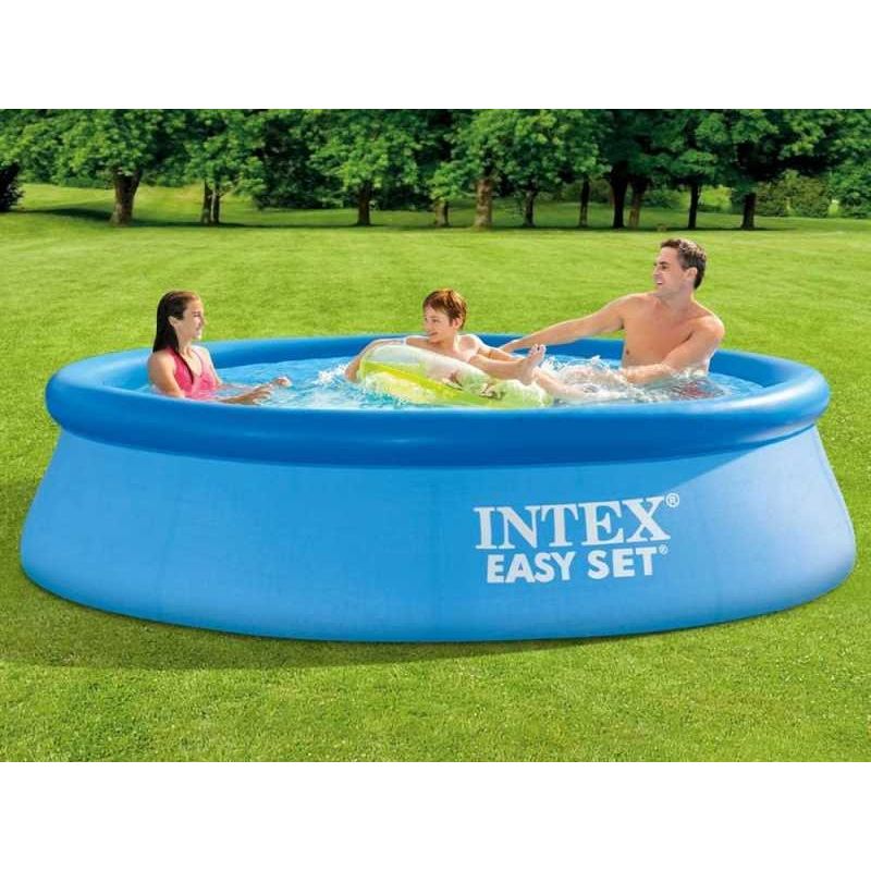 Casa si Gradina - Gradina si terasa - Piscine si accesorii - Piscine - Piscina gonflabila Intex, 306x76 cm, 3.900 litri, cu pompa de filtare, Easy Set 28122NP - Infinity.ro