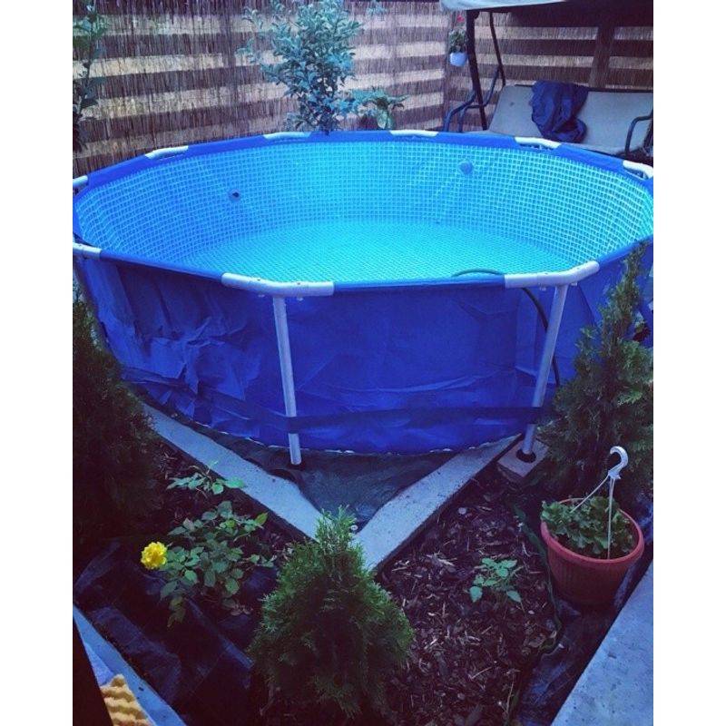 Casa si Gradina - Gradina si terasa - Piscine si accesorii - Piscine - Piscina cadru metalic Bestway, 305x76 cm, 4500 litri, cu pompa de filtrare - Infinity.ro