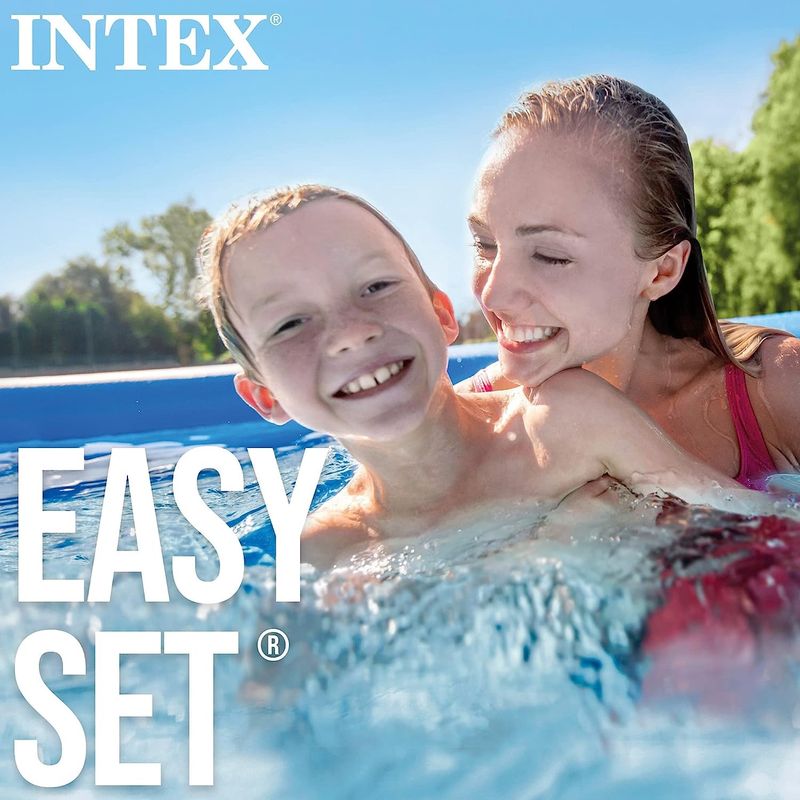 Casa si Gradina - Gradina si terasa - Piscine si accesorii - Piscine - Piscina gonflabila Intex, 306x76 cm, 3.900 litri, cu pompa de filtare, Easy Set 28122NP - Infinity.ro