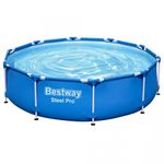 Casa si Gradina - Gradina si terasa - Piscine si accesorii - Piscine - Piscina cadru metalic Bestway, 305x76 cm, 4500 litri, cu pompa de filtrare - Infinity.ro
