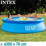 Casa si Gradina - Gradina si terasa - Piscine si accesorii - Piscine - Piscina gonflabila Intex, 306x76 cm, 3.900 litri, cu pompa de filtare, Easy Set 28122NP - Infinity.ro