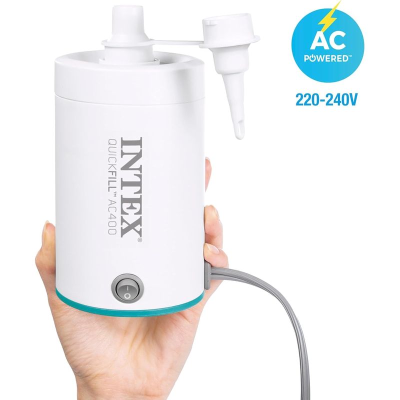 Casa si Gradina - Gradina si terasa - Piscine si accesorii - Accesorii piscine - Pompa electrica Intex 66646 QuickFill AC400, umflare si dezumflare, 400 L/min, alimentare priza - Infinity.ro