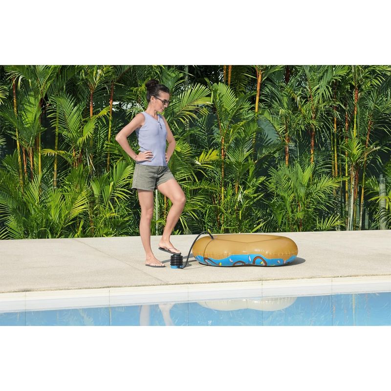 Casa si Gradina - Gradina si terasa - Piscine si accesorii - Accesorii piscine - Pompa de picior Bestway Air Step 300 ML, umflare si dezumflare, 0,3 L/ciclu, cu 3 adaptoare - Infinity.ro
