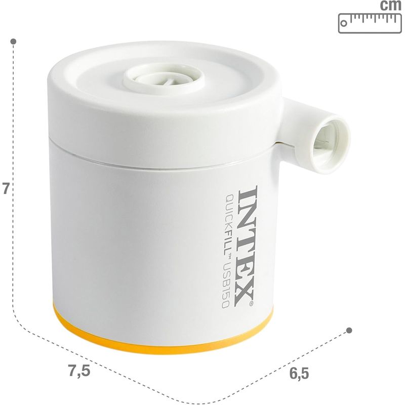 Casa si Gradina - Gradina si terasa - Piscine si accesorii - Accesorii piscine - Pompa electrica Intex 66616 QuickFill USB150, USB, umflare si dezumflare, 150 L/min, alimentare USB - Infinity.ro
