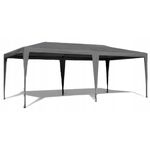 Casa si Gradina - Gradina si terasa - Umbrele si pavilioane - Corturi evenimente - Cort de gradina 300x600 cm, 6 pereti detasabili cu ferestre si usa, structura metalica, PE impermeabil, gri - Infinity.ro