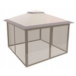 Casa si Gradina - Gradina si terasa - Umbrele si pavilioane - Pavilioane - Pavilion gradina pop-up 300x300 cm cu 4 pereti plasa tantari, PE 110g/m2 impermeabil, copertina suplimentara, inaltime - Infinity.ro