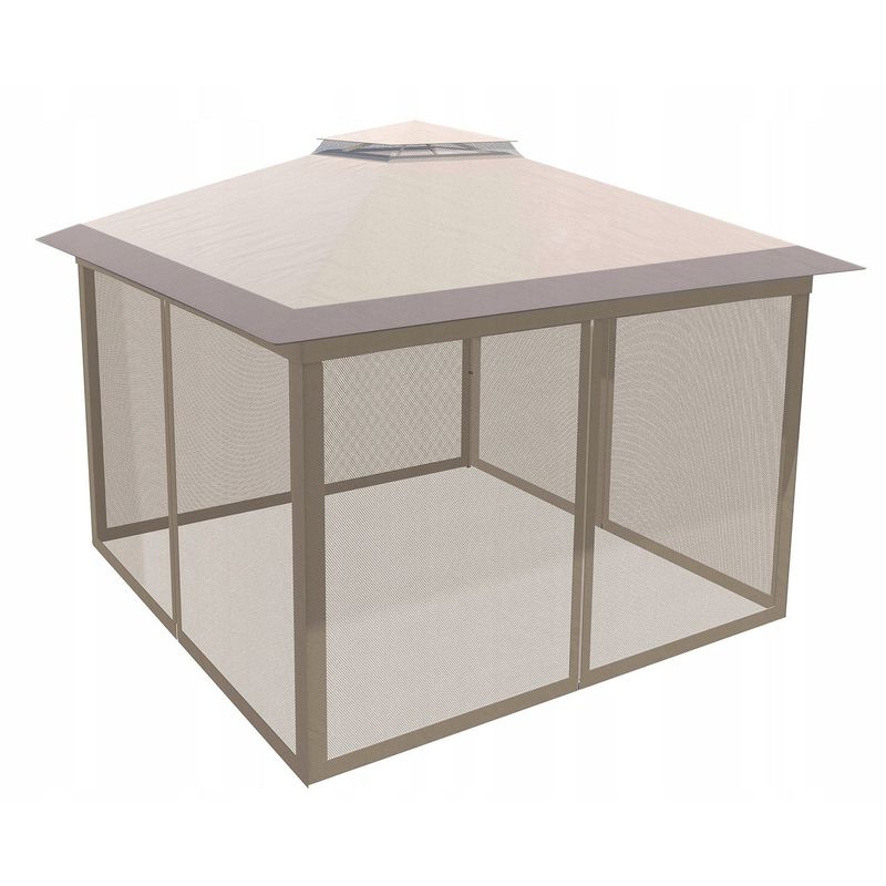 Casa si Gradina - Gradina si terasa - Umbrele si pavilioane - Pavilioane - Pavilion gradina pop-up 300x300 cm cu 4 pereti plasa tantari, PE 110g/m2 impermeabil, copertina suplimentara, inaltime - Infinity.ro