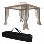 Casa si Gradina - Gradina si terasa - Umbrele si pavilioane - Pavilioane - Pavilion gradina pop-up 300x300 cm cu 4 pereti plasa tantari, PE 110g/m2 impermeabil, copertina suplimentara, inaltime - Infinity.ro