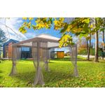 Casa si Gradina - Gradina si terasa - Umbrele si pavilioane - Pavilioane - Pavilion gradina pop-up 300x300 cm cu 4 pereti plasa tantari, PE 110g/m2 impermeabil, copertina suplimentara, inaltime - Infinity.ro