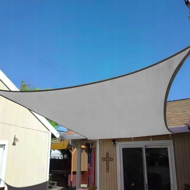 Casa si Gradina - Gradina si terasa - Umbrele si pavilioane - Umbrele - Prelata solara patrata 400x400 cm, impermeabila, protectie UV, poliester 180g/mp, gri - Infinity.ro