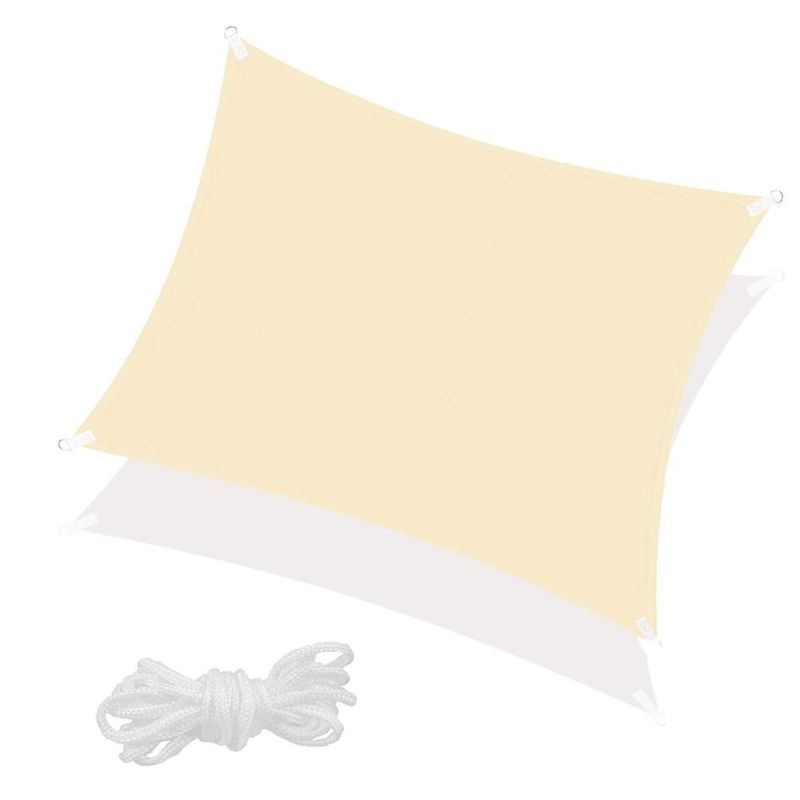 Casa si Gradina - Gradina si terasa - Umbrele si pavilioane - Umbrele - Prelata umbrire 4x4 m pentru terasa sau balcon, impermeabila, protectie UV, crem - Infinity.ro