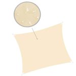 Casa si Gradina - Gradina si terasa - Umbrele si pavilioane - Umbrele - Prelata umbrire 4x4 m pentru terasa sau balcon, impermeabila, protectie UV, crem - Infinity.ro