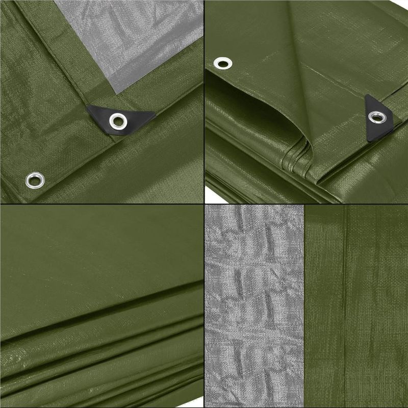 Casa si Gradina - Gradina si terasa - Umbrele si pavilioane - Umbrele - Prelata din polietilena impermeabila laminata, 120g/m2, 2x3m, verde - Infinity.ro