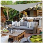 Casa si Gradina - Gradina si terasa - Umbrele si pavilioane - Umbrele - Prelata solara triunghiulara 400x400x400 cm, impermeabila, protectie UV, poliester 180g/mp, gri - Infinity.ro