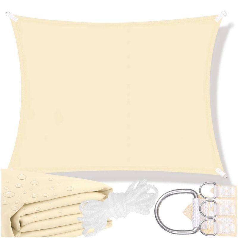 Casa si Gradina - Gradina si terasa - Umbrele si pavilioane - Umbrele - Prelata umbrire 3x2 m pentru terasa sau balcon, impermeabila, protectie UV, crem - Infinity.ro