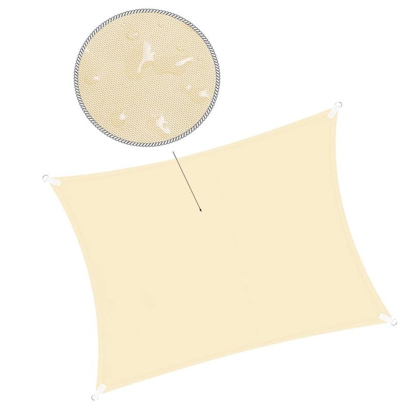 Casa si Gradina - Gradina si terasa - Umbrele si pavilioane - Umbrele - Prelata umbrire 3x2 m pentru terasa sau balcon, impermeabila, protectie UV, crem - Infinity.ro