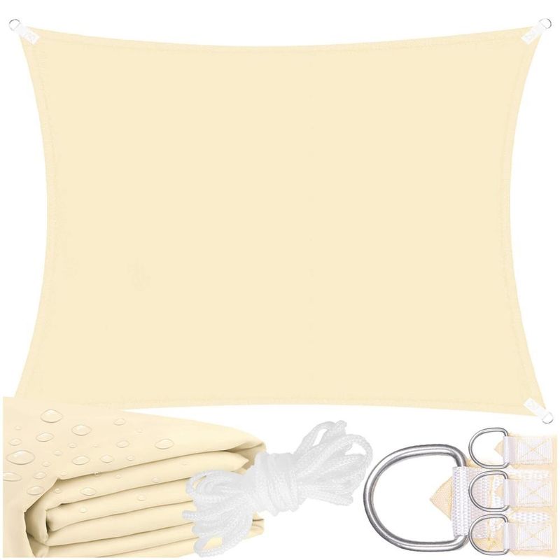 Casa si Gradina - Gradina si terasa - Umbrele si pavilioane - Umbrele - Prelata umbrire 3x2 m pentru terasa sau balcon, impermeabila, protectie UV, crem - Infinity.ro