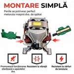 Electronice si Electrocasnice - Masini si uscatoare de rufe - Accesorii masini de spalat si uscatoare - Perie carbune cu suport pentru C00864941 Beko Whirlpool 371202407 original - Infinity.ro