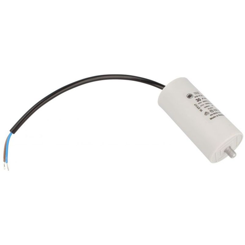 Electronice si Electrocasnice - Masini si uscatoare de rufe - Accesorii masini de spalat si uscatoare - Condensator de pornire motor cu cablu 30uF / 450V, Ducati 416172114 - Infinity.ro