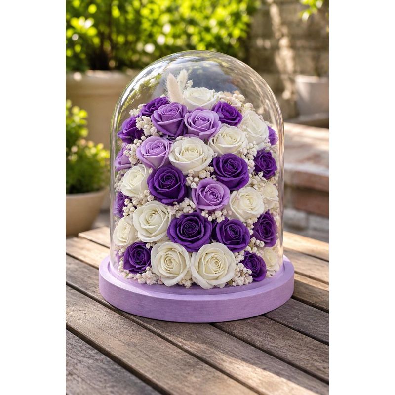 Market - Cadouri - Flori si aranjamente - Aranjament floral in cupola de 20x30 - Infinity.ro