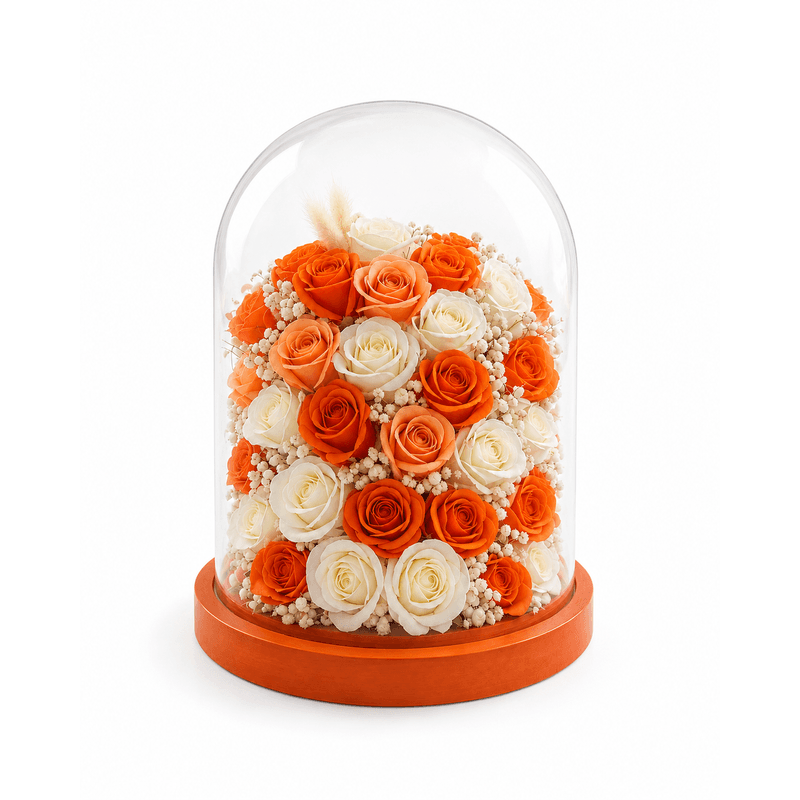 Market - Cadouri - Flori si aranjamente - Aranjament floral in cupola de 20x30 - Infinity.ro