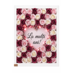 Market - Cadouri - Flori si aranjamente - Aranjament floral tip tablou cu trandafiri decorativi si lumina LED - Infinity.ro