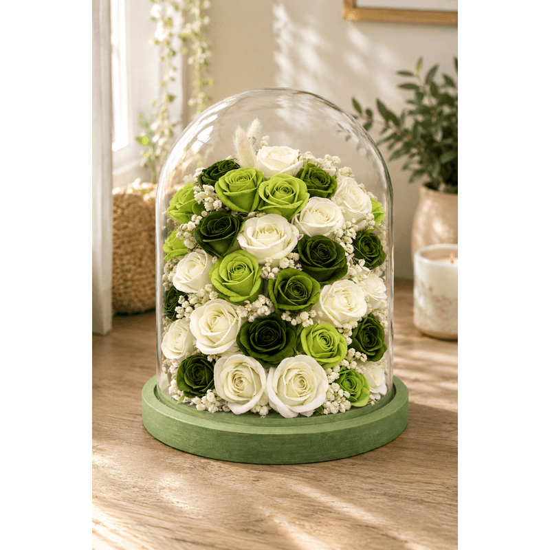 Market - Cadouri - Flori si aranjamente - Aranjament floral in cupola de 20x30 - Infinity.ro