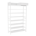 Casa si Gradina - Mobilier - Organizare si depozitare - Organizator incaltaminte - Suport pentru pantofi, 7 polite, alba, KATLEY - Infinity.ro