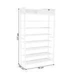 Casa si Gradina - Mobilier - Organizare si depozitare - Organizator incaltaminte - Suport pentru pantofi, 7 polite, alba, KATLEY - Infinity.ro