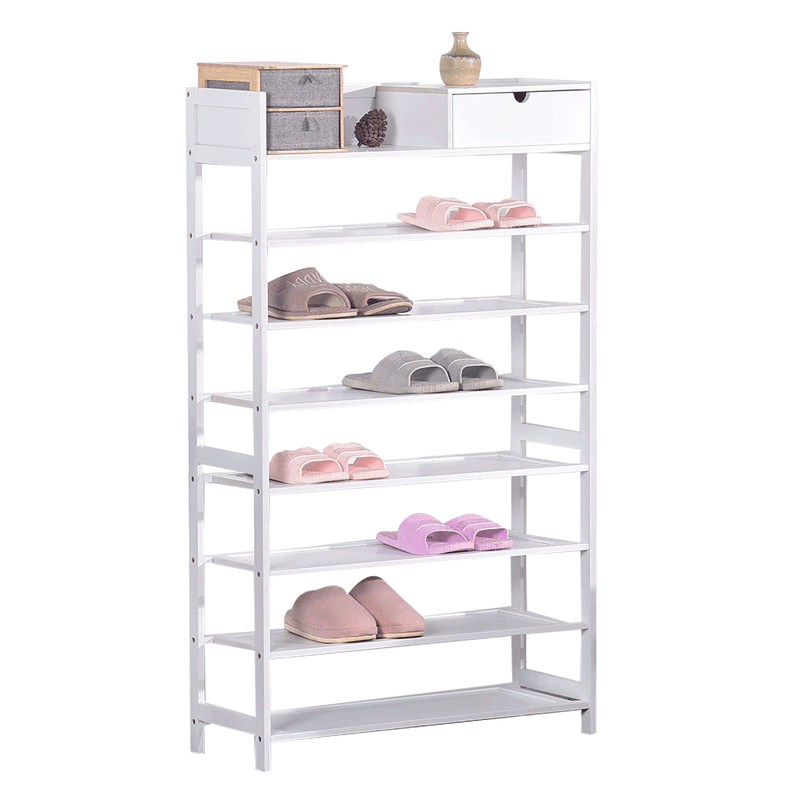 Casa si Gradina - Mobilier - Organizare si depozitare - Organizator incaltaminte - Suport pentru pantofi, 7 polite, alba, KATLEY - Infinity.ro