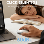 PC, gaming si accesorii - Periferice PC - Mouse - Mouse Wireless Reincarcabil QOVA®, Dual Mode Bluetooth 5.1 + 2.4GHz, Reincarcabil USB-C, Click Silentios, DPI Reglabil - Infinity.ro