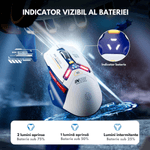 PC, gaming si accesorii - Periferice PC - Mouse - Mouse Gaming Wireless, Ergonomic, Conectare Tri-Mode Bluetooth 5.0 + 2.4G + USB-C cu fir, 10000 DPI, Lumini RGB - Infinity.ro